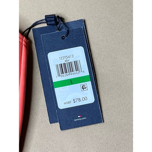 Tommy Hilfiger Orange Convertible Bandeau Bikini Swim Top L NWT - Picture 3 of 3